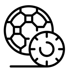 Soccer Ball Icon Outline Field Stadium