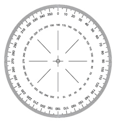 Compass protractor Royalty Free Vector Image - VectorStock