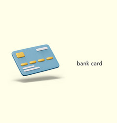 3d Bank Card Color Credit Mockup