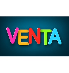 Paper Venta Sign