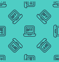 Black Line Bff Or Best Friends Forever Icon