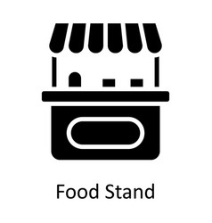 Food Stand Solid Icon Design