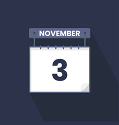 3rd November Calendar Icon November 3 Calendar