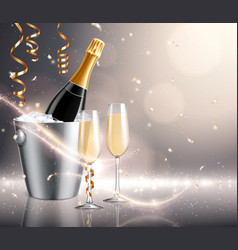 Champagne Holiday Realistic Background