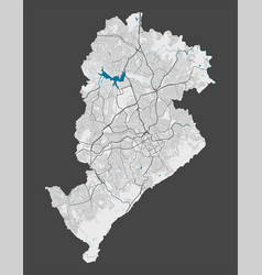 Detailed Map Belo Horizonte City Cityscape