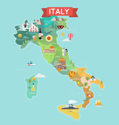 Italy Tourist Map With Regions