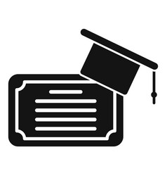 Academic Graduation Icon Simple Book Study