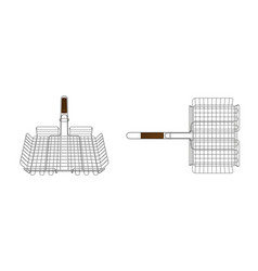 Bbq Grid Grill Basket Steel Equipment For Cooking