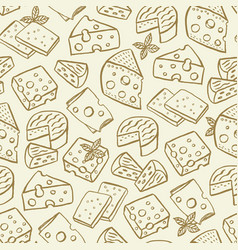 Cheese Hand Drawn Seamless