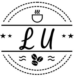 Lu High Quality Cafe Classic Logo Design