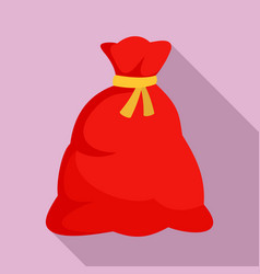 Santa Sack Icon Flat Style