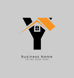 Y Letter Real Estate Template Logo Design