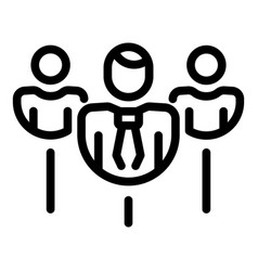 Board Members Icon Outline Style