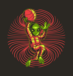 T Shirt Design Basketball With A Jumping Position