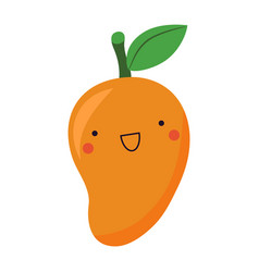 Cute Mango In Kawaii Style