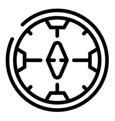 Soccer Camp Compass Icon Outline Sport