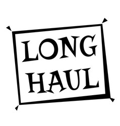 Long Haul Stamp On White