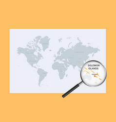 Map Of Solomon Islands On Political World Map