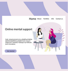 Online Therapy Psychology Landing Page Virtual