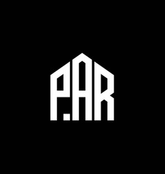 Par Letter Logo Design On Black Background