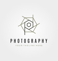 Photography Logotype Symbol Design Letter P