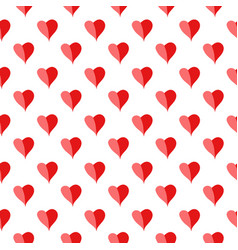 Small Red Hearts On White Backdrop Pattern