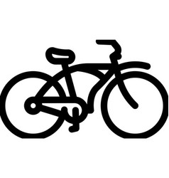 Cruiser Bike Line Icon