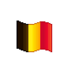 Flowing Flag Of Belgium