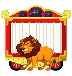 Circus style animal cage Royalty Free Vector Image