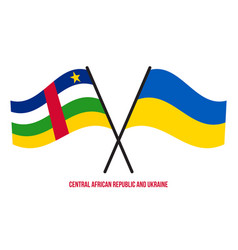 Central African Republic And Ukraine Flags