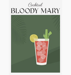 Contemporary Poster Bloody Mary Cocktail From