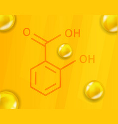 Salicylic Acid Chemical Formula Acid 3d