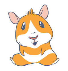 Sitting Guinea Pig Cartoon