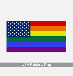 Usa American Gay Pride Rainbow Flag Lgbtq Banner