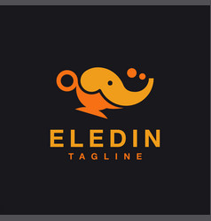 Elephant Aladin Magic Lamp Logo Icon Template