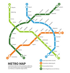 Metro Subway Map Template