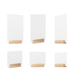 3d Menu Paper Card Stand Holder For Table Mockup