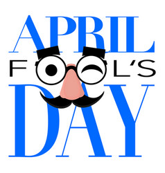 April Fools Day Text And Funny Glasses