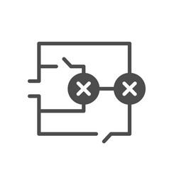 Electrical Circuit Scheme Glyph Icon