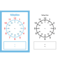 Teaching Time Chart Telling Time For Teacher