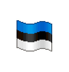 Flowing Flag Of Estonia