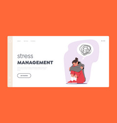 Stress Management Landing Page Template Female