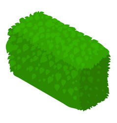 Hedge Icon Isometric Natural Green