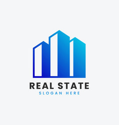 Modern Real Estate Property Apartment Logo Design