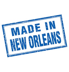 New Orleans Blue Square Grunge Made In Stamp