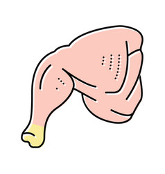 Whole Leg Chicken Color Icon