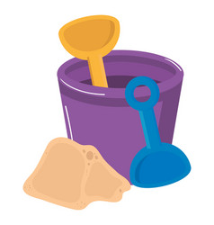 Bucket And Sand Toy Icon