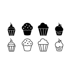 Cup Cake Icon Bakery Muffin