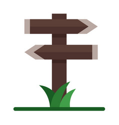 Street Sign Icon In Flat Style