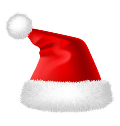 Winter Holiday Hat Realistic Santa Cap Mockup